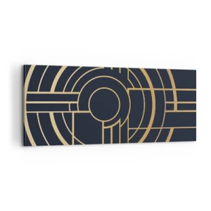 Cuadro sobre lienzo - Impresión de Imagen - Giro de los elementos - 100x40 cm