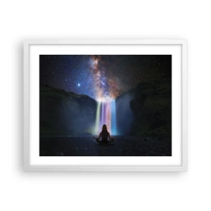 Póster en marco blanco - Armonía absoluta - 50x40 cm