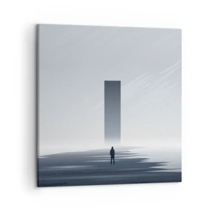 Cuadro sobre lienzo - Impresión de Imagen - ¿Oportunidad o amenaza? - 50x50 cm