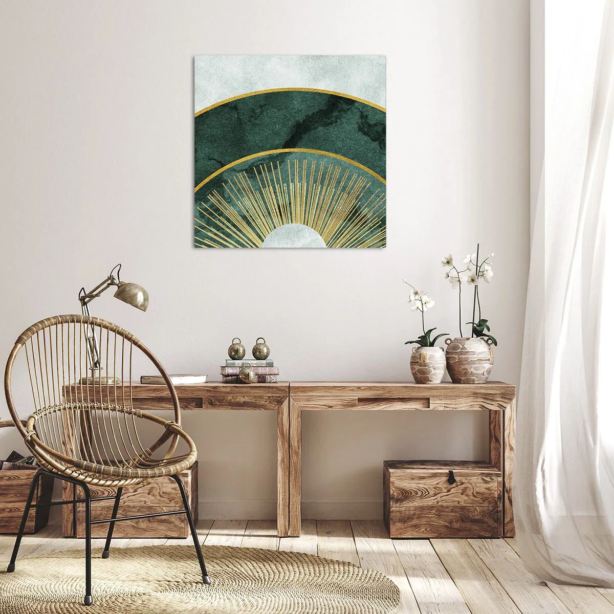 Cuadro sobre lienzo - Impresión de Imagen - Un sistema solar diferente - 30x30 cm