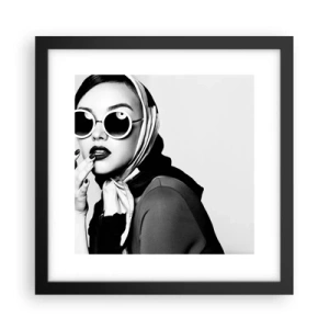 Póster en marco negro - Saludos desde los años 60 - 30x30 cm