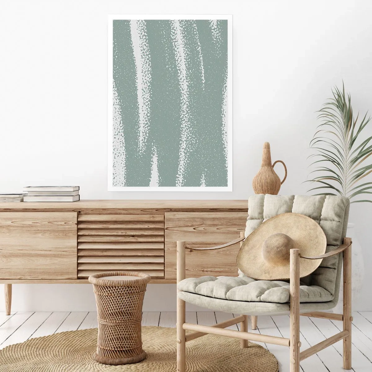 Póster - Abstracción invernal - 40x50 cm