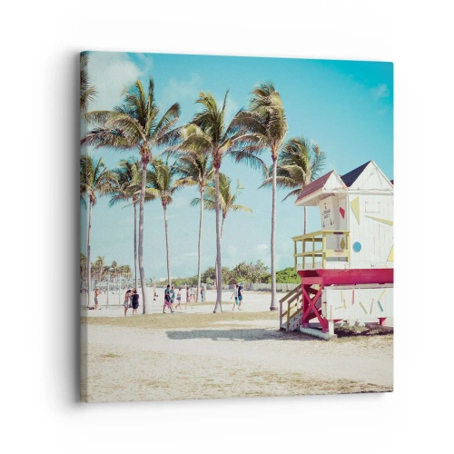 Cuadro sobre lienzo - Impresión de Imagen - Un hermoso día por delante - 30x30 cm