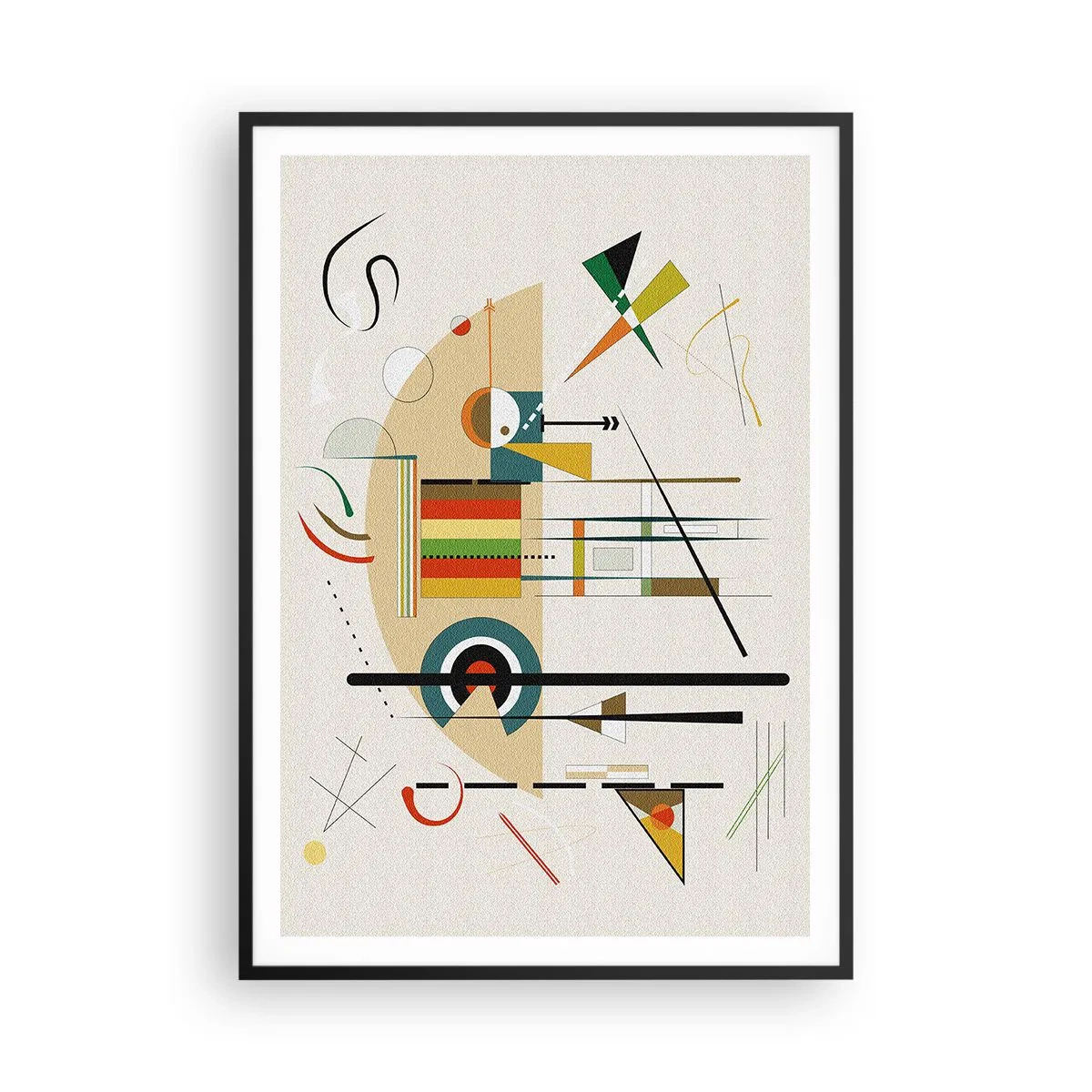 Póster en marco negro - Y el mundo ríe - 70x100 cm