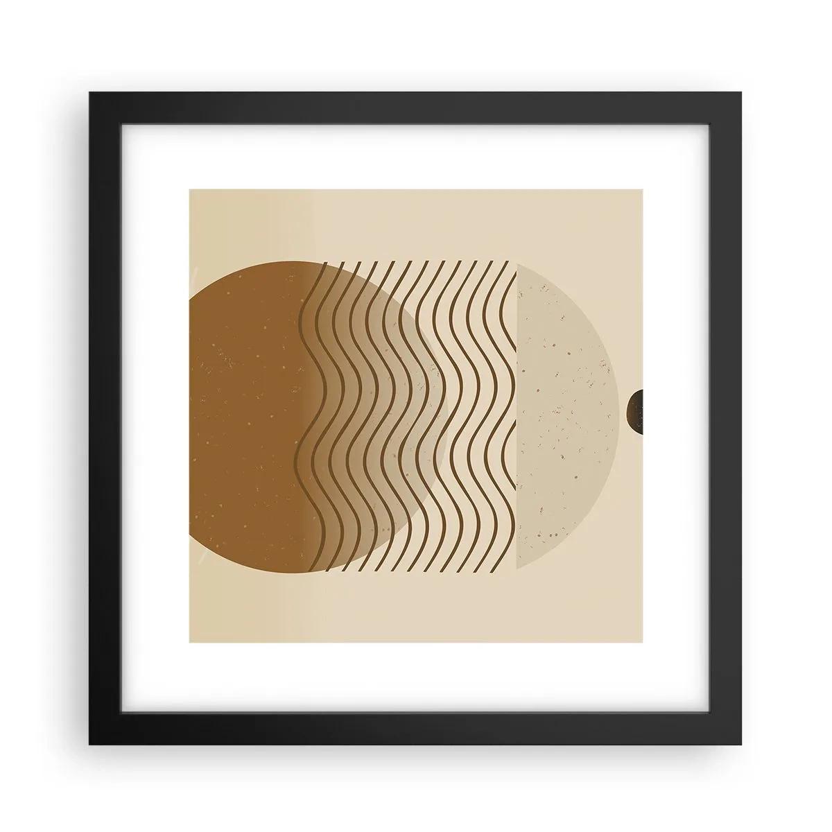 Póster en marco negro - Sobre el origen de las figuras geométricas - 30x30 cm
