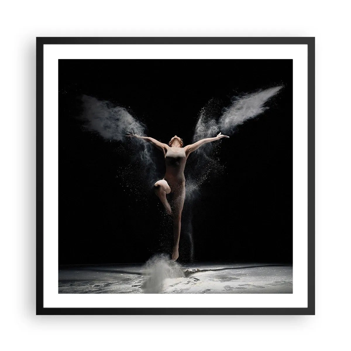 Póster en marco negro - Los duendes existen - 60x60 cm