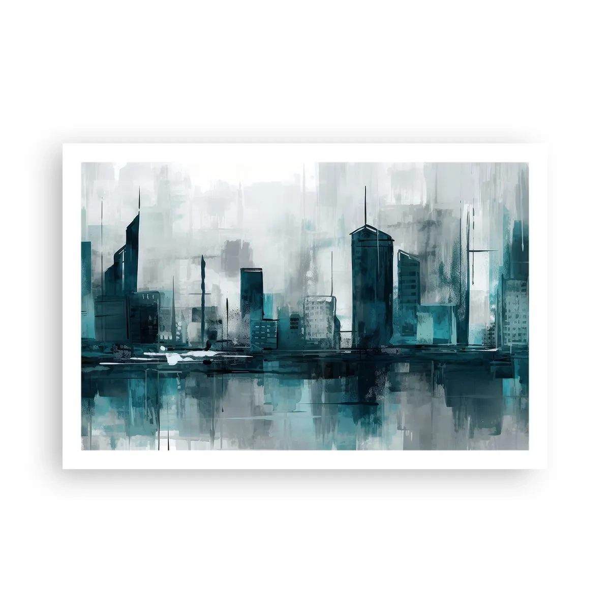 Póster - Ciudad color lluvia - 91x61 cm