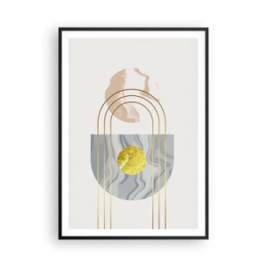 Póster en marco negro - Brillo y resplandor - 70x100 cm