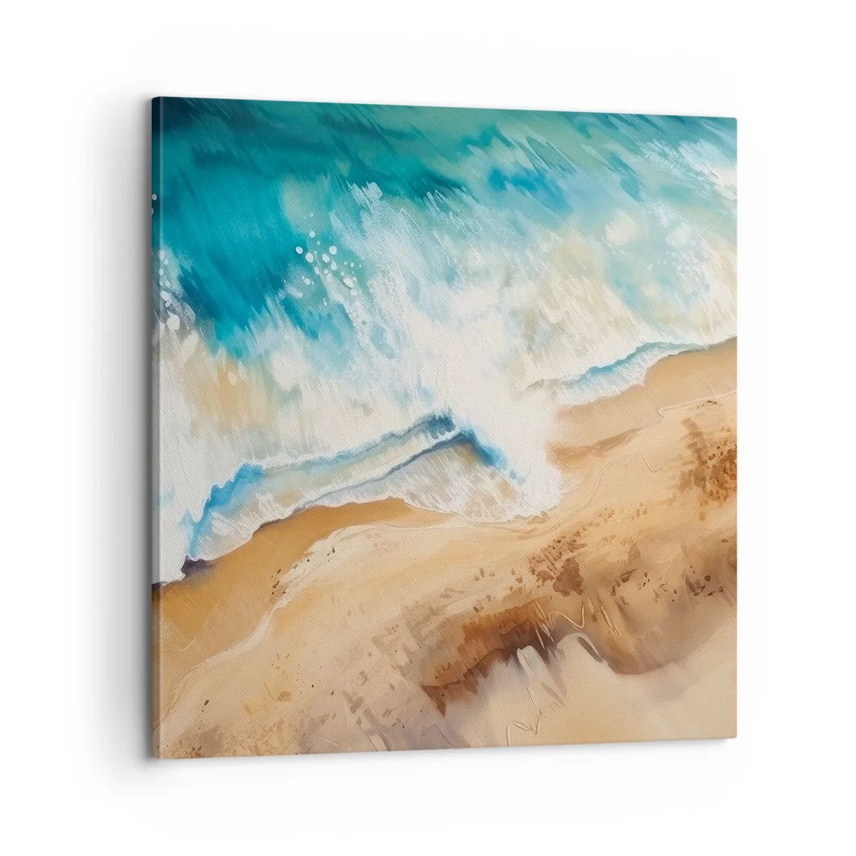 Cuadro sobre lienzo - Impresión de Imagen - Olas recurrentes - 60x60 cm