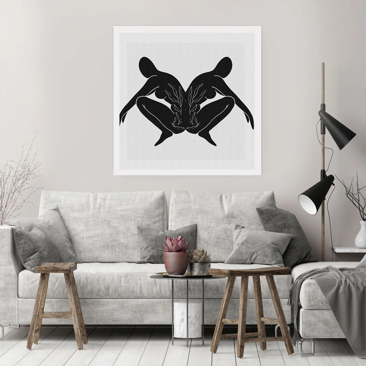 Póster - Un alma compartida - 50x50 cm