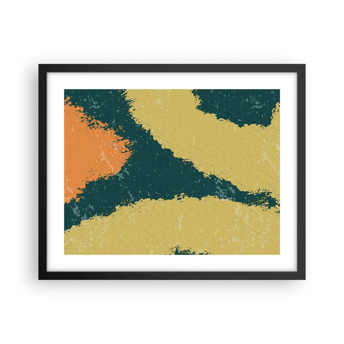 Póster en marco negro - Abstracción - a cámara lenta - 50x40 cm