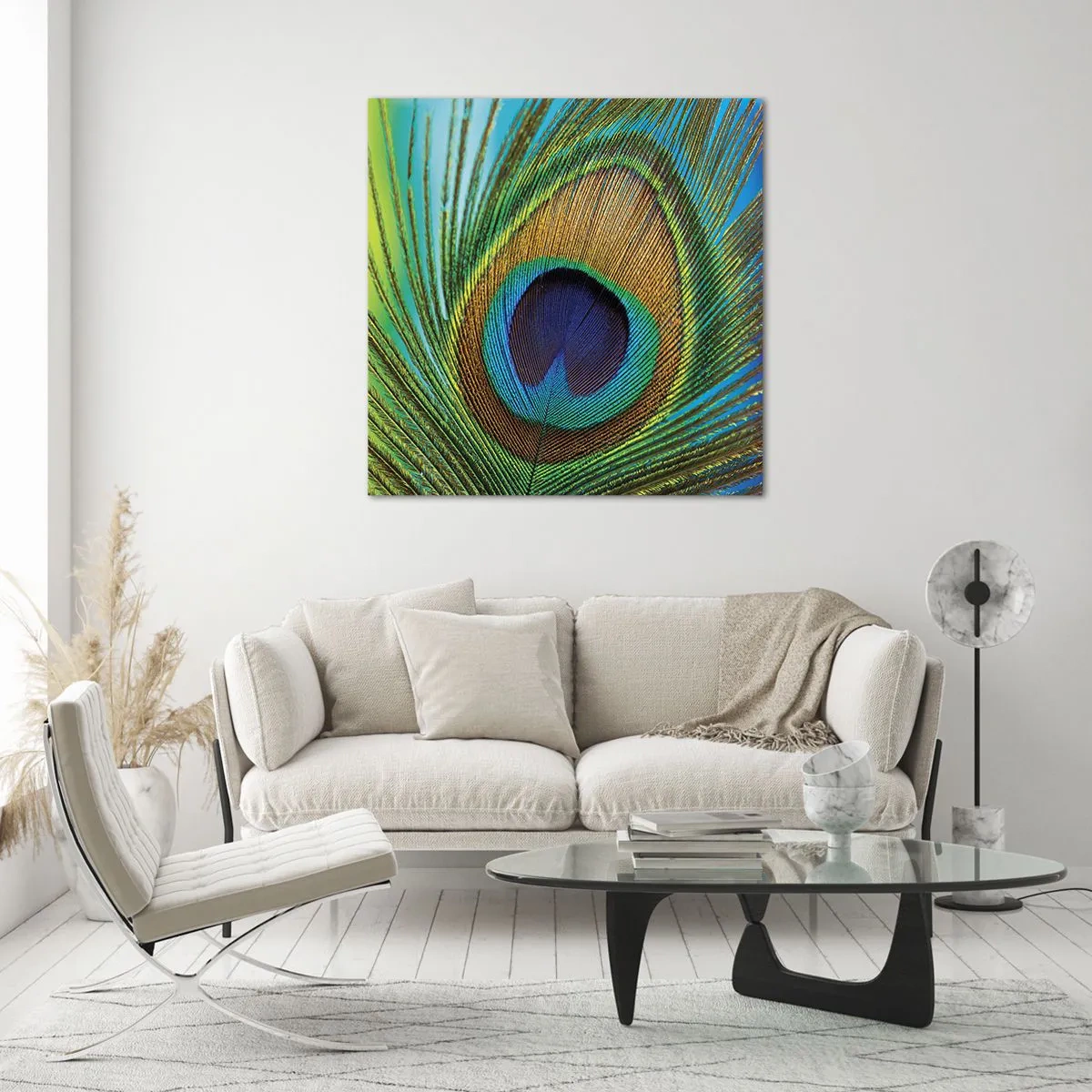Cuadro sobre vidrio - Impresiones sobre Vidrio - Cara a cara - 70x70 cm