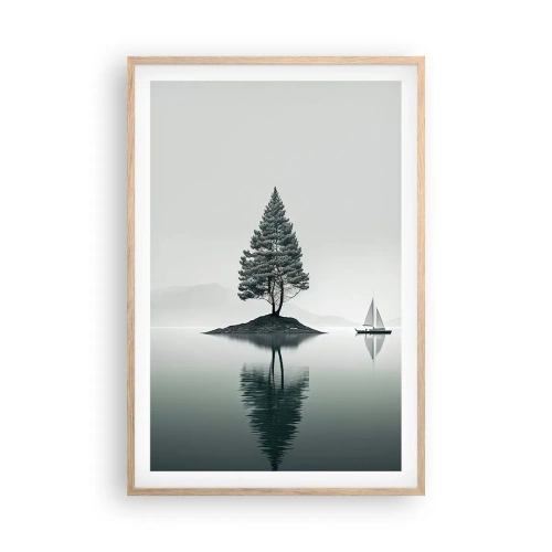 Póster en marco roble claro - Un sueño hecho realidad - 61x91 cm