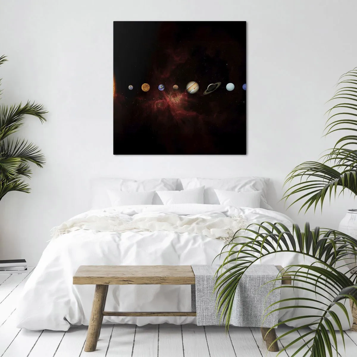 Cuadro sobre lienzo - Impresión de Imagen - Nuestro barrio - 40x40 cm