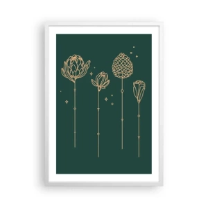Póster en marco blanco - La familia vegetal - 50x70 cm