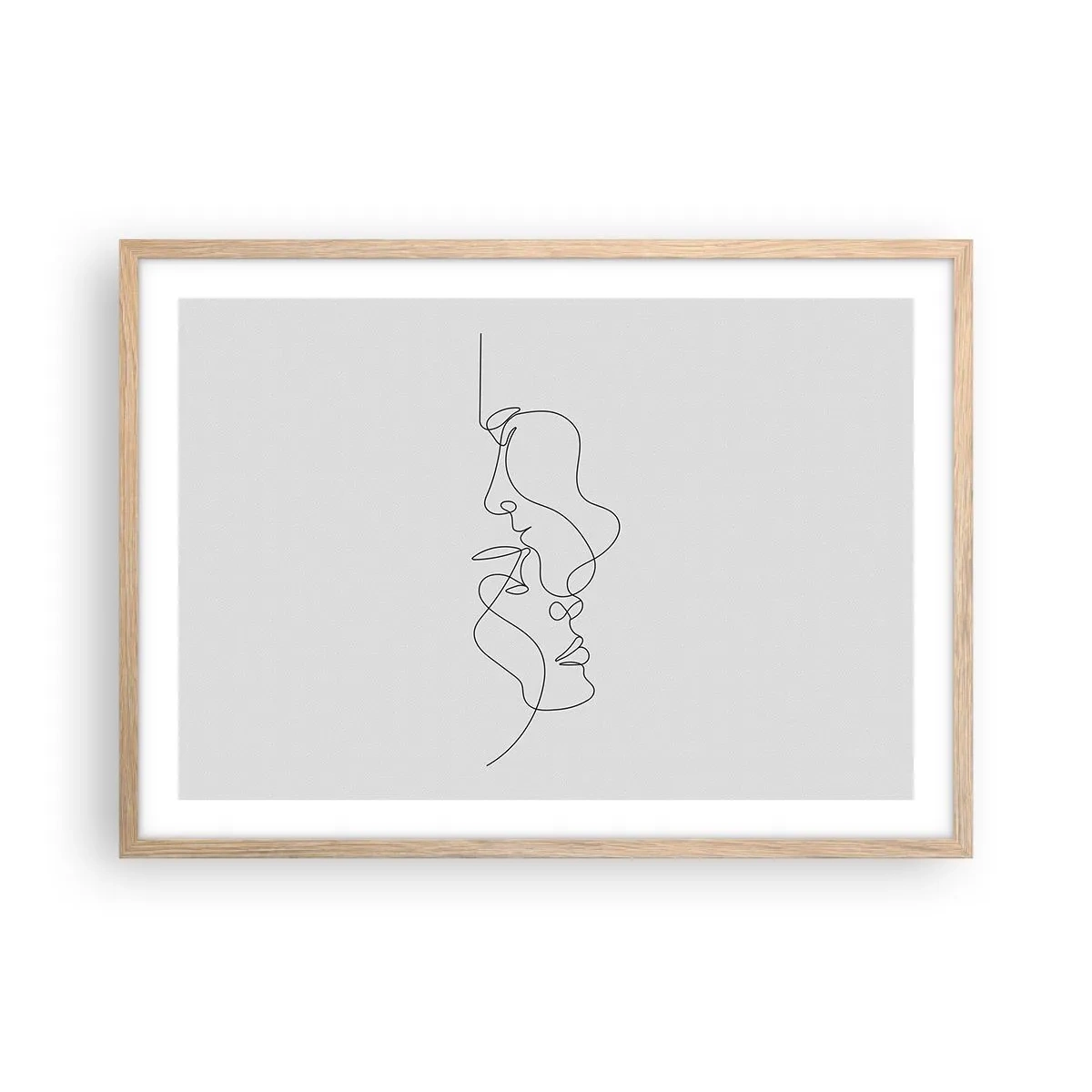 Póster en marco roble claro - El calor de los deseos lúgubres - 70x50 cm