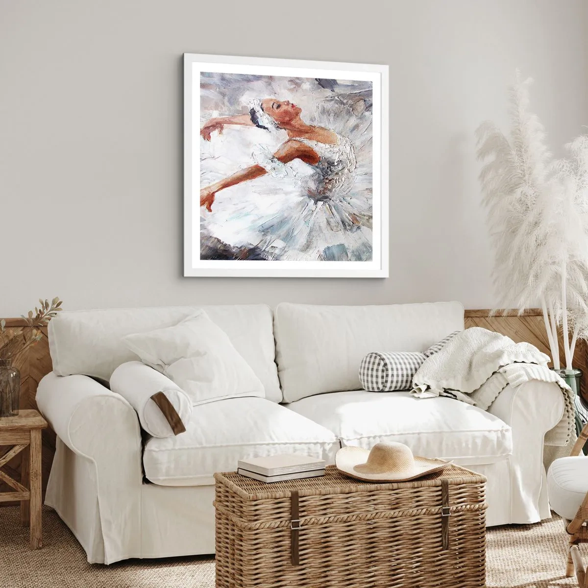 Póster en marco blanco - Suave y ligera - 60x60 cm