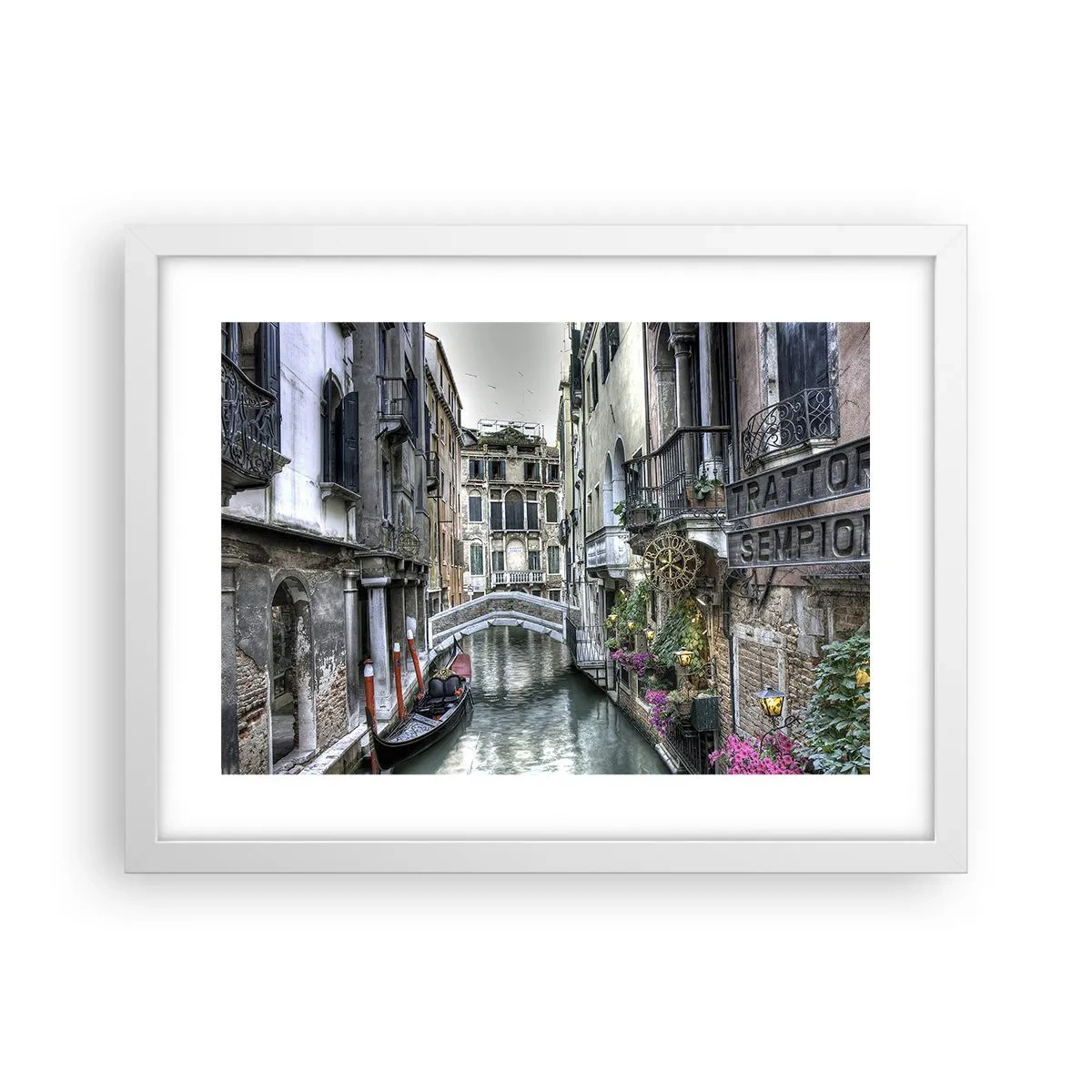 Póster en marco blanco - Durante siglos, un sueño - 40x30 cm