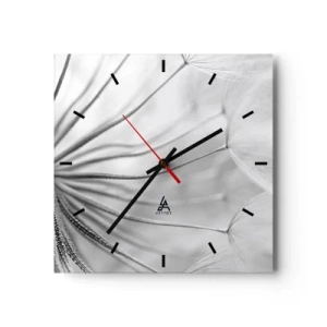 Reloj de pared - Reloj de vidrio - Caricias del viento - 40x40 cm