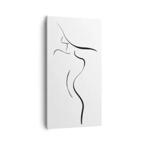 Cuadro sobre lienzo - Impresión de Imagen - Escurridiza como una ola - 55x100 cm