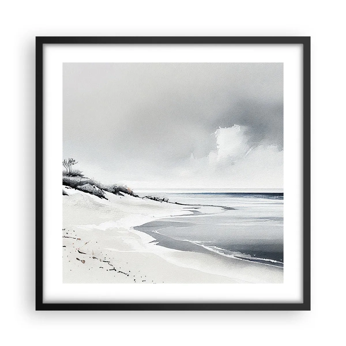 Póster en marco negro - Juntos desde el principio de los tiempos - 50x50 cm