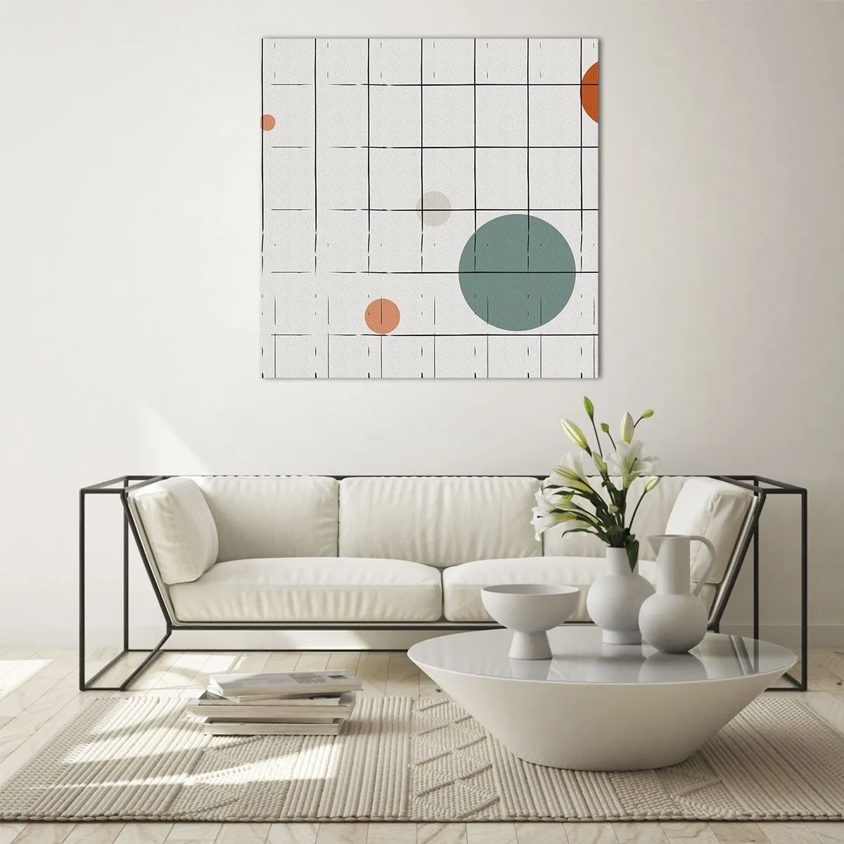 Cuadro sobre vidrio - Impresiones sobre Vidrio - Atrapados. ¿Nosotros o ellos? - 40x40 cm