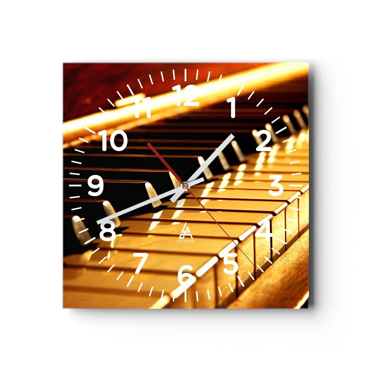 Reloj de pared - Reloj de vidrio - Posibilidades ilimitadas - 30x30 cm