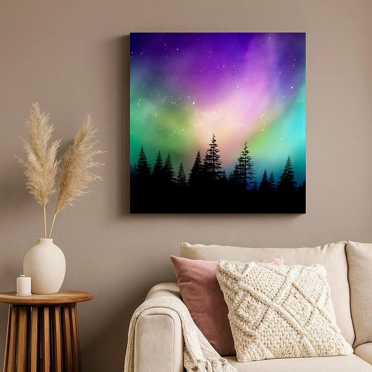 Cuadro sobre lienzo - Impresión de Imagen - Magia blanca - 30x30 cm