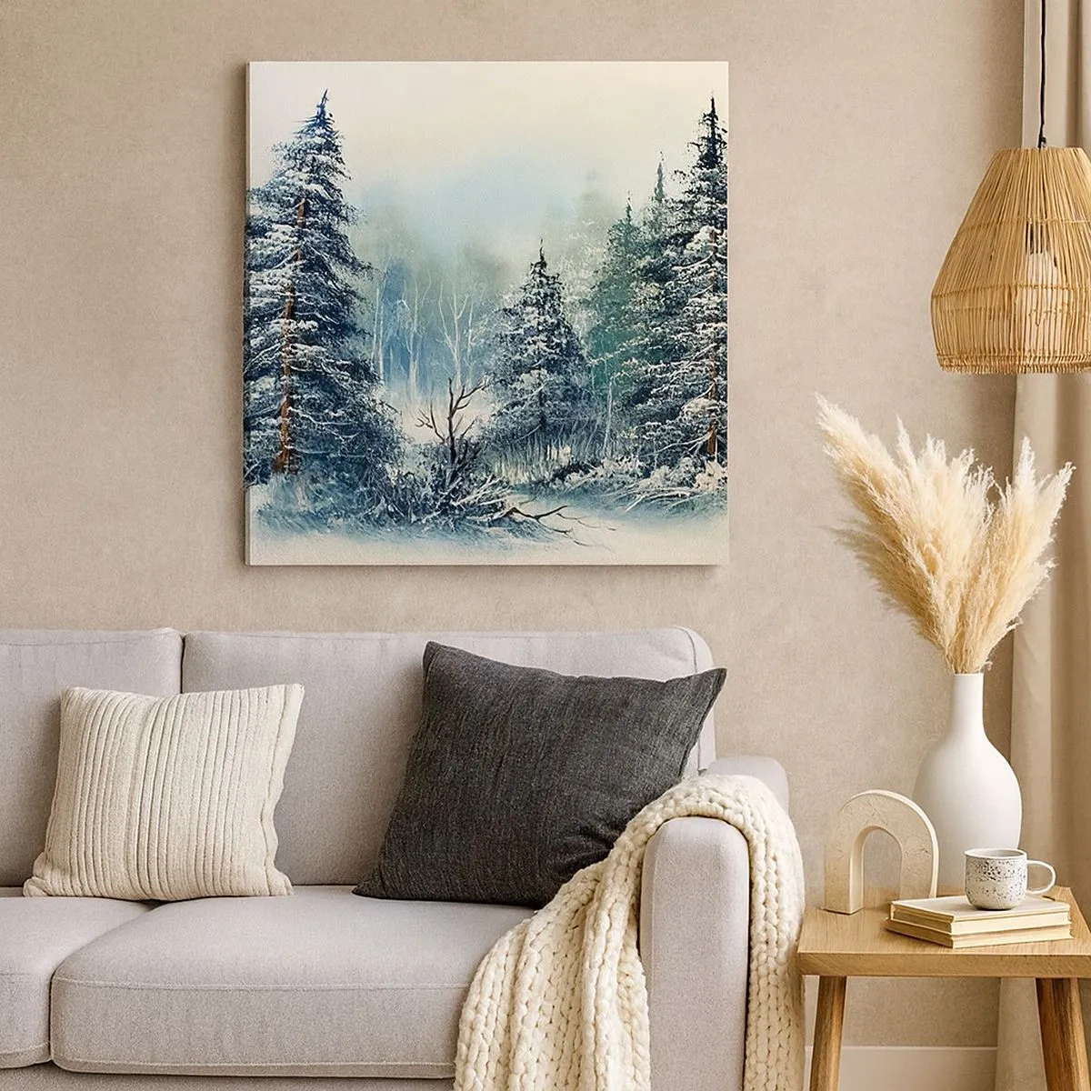 Cuadro sobre lienzo - Impresión de Imagen - Preparados para la Navidad - 30x30 cm