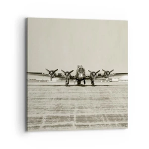 Cuadro sobre lienzo - Impresión de Imagen - Como siempre, preparado - 70x70 cm