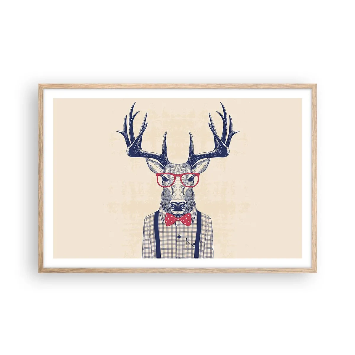 Póster en marco roble claro - Una extravagancia lúdica - 91x61 cm