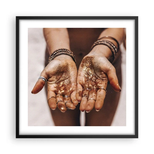 Póster en marco negro - Un regalo para ti - 50x50 cm