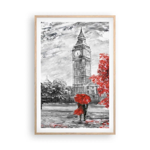 Póster en marco roble claro - Un día emocionante - 61x91 cm