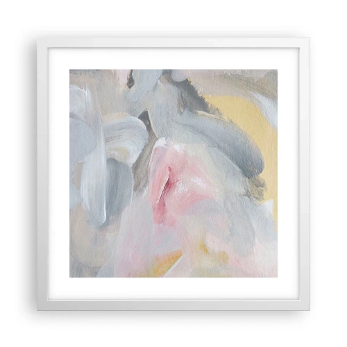 Póster en marco blanco - En un mundo de colores pastel - 40x40 cm