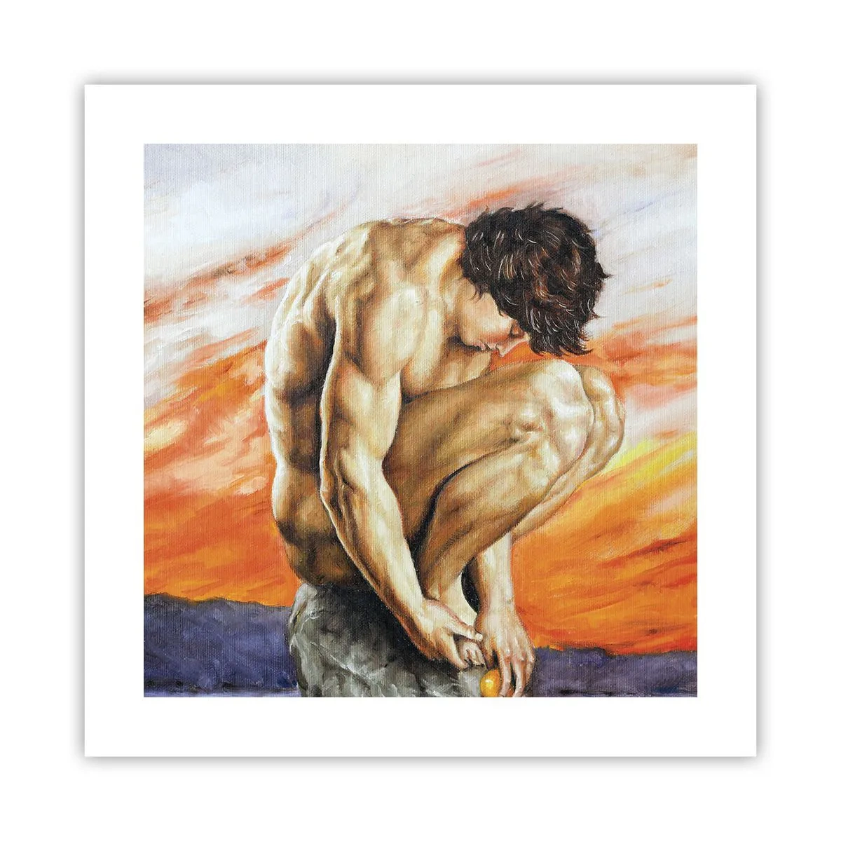 Póster - Sumergido en sí mismo - 40x40 cm