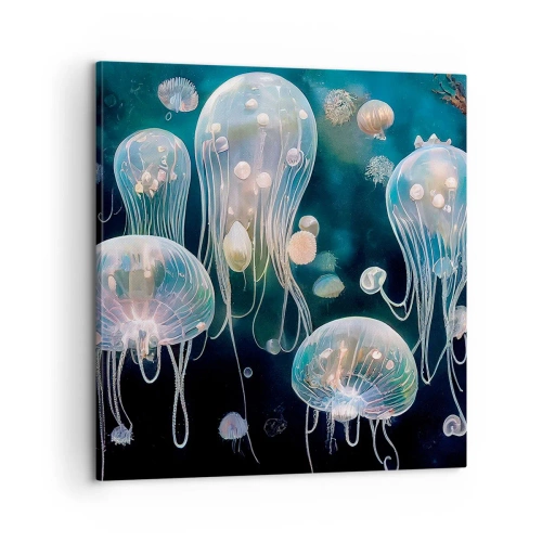 Cuadro sobre lienzo - Impresión de Imagen - Globos submarinos - 60x60 cm