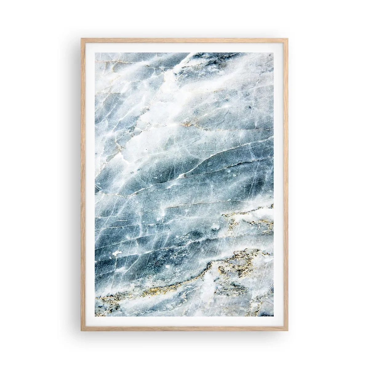 Póster en marco roble claro - El mundo de hielo - 70x100 cm