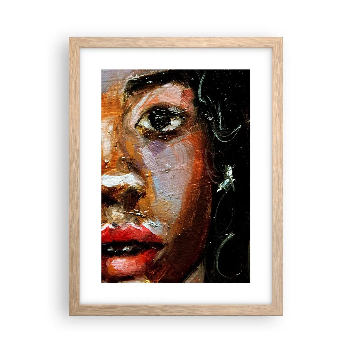 Póster en marco roble claro - La mitad de mi ser - 30x40 cm