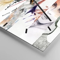 Esfera sin numeración, con rayas