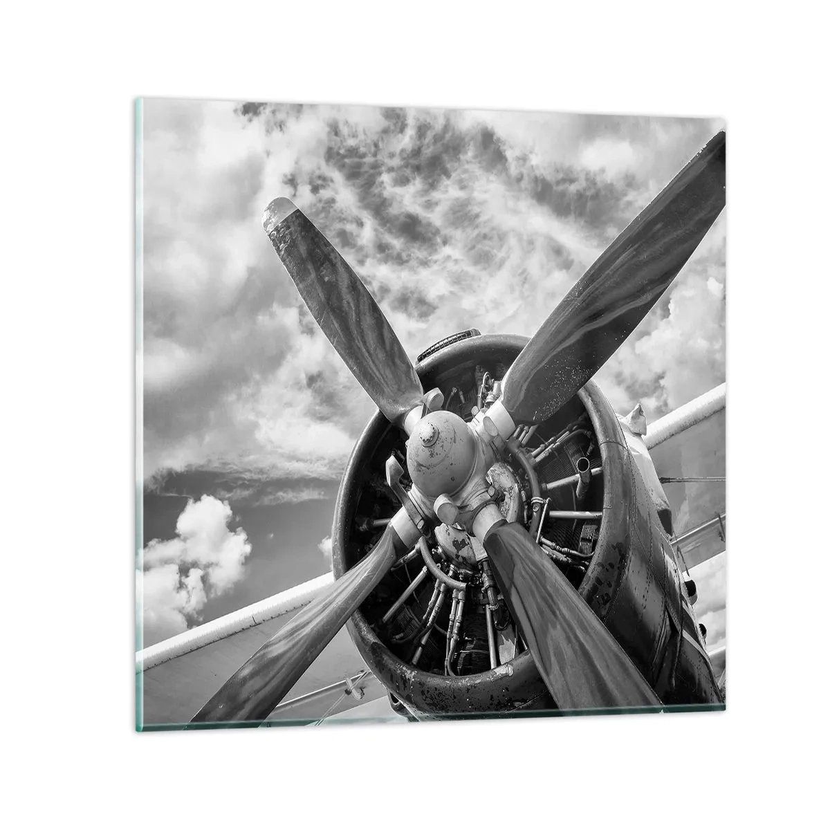 Cuadro sobre vidrio - Impresiones sobre Vidrio - Conquistador de los cielos - 70x70 cm