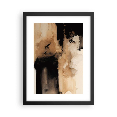 Póster en marco negro - Una abstracción intrigante - 30x40 cm