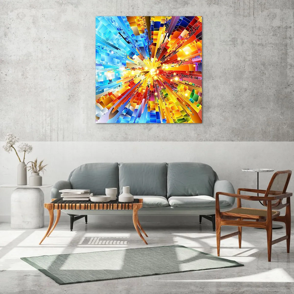 Cuadro sobre vidrio - Impresiones sobre Vidrio - In medias res - 40x40 cm