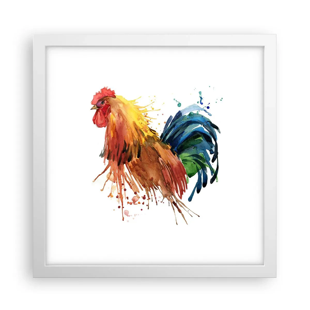 Póster en marco blanco - Un manto real, un orgullo real - 30x30 cm