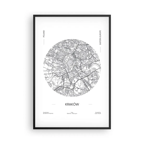 Póster en marco negro - Anatomía de Cracovia - 61x91 cm