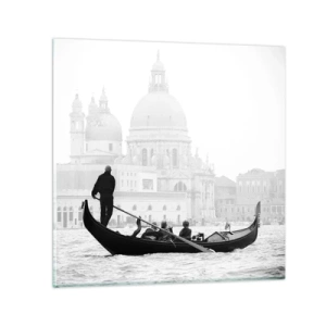 Cuadro sobre vidrio - Impresiones sobre Vidrio - Un viaje a la fuente de la belleza - 40x40 cm