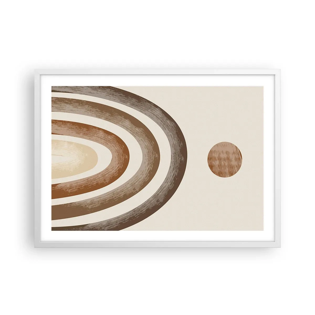 Póster en marco blanco - En otro mundo - 70x50 cm