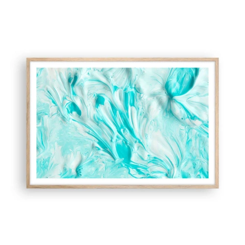 Póster en marco roble claro - Juntos para siempre - 91x61 cm