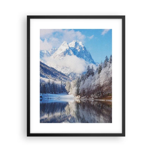 Póster en marco negro - Guardia de nieve - 40x50 cm