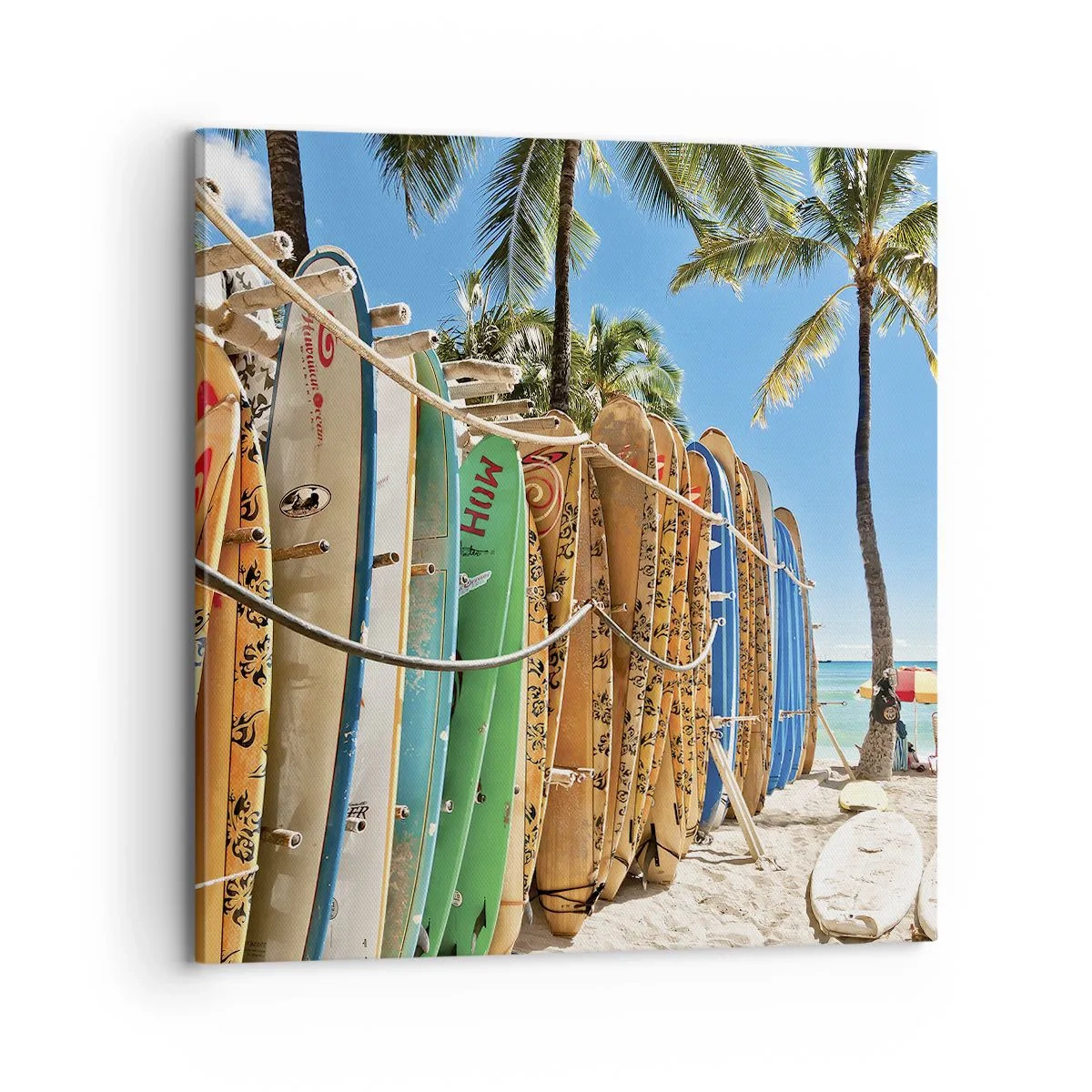 Cuadro sobre lienzo - Impresión de Imagen - Diversión soleada - 70x70 cm