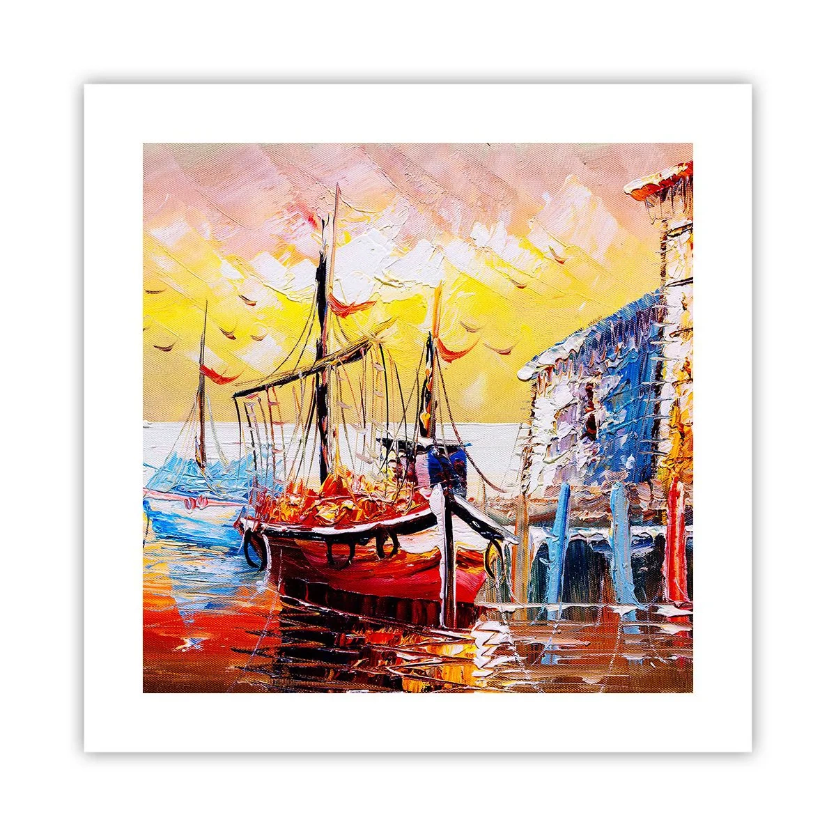 Póster - Feliz regreso - 40x40 cm